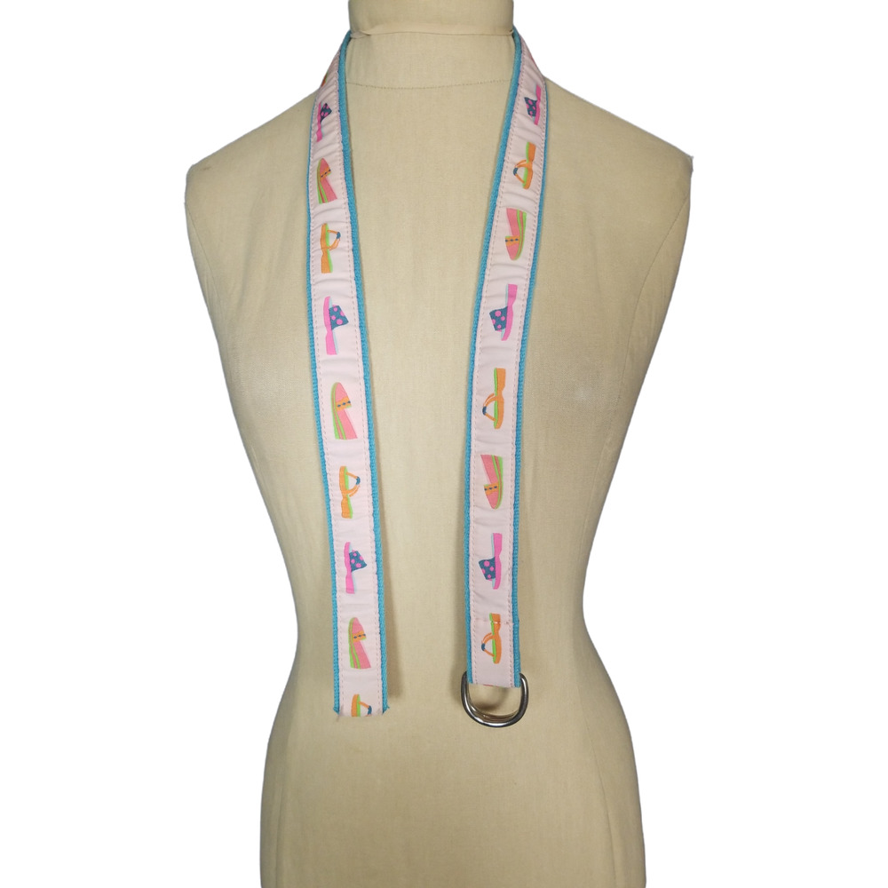 Douglas Paquette Fun Summer Shoe Colorful Belt Size Medium